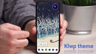 Snow fall Klwp Theme screenshot 4