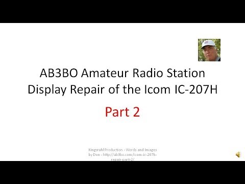 Icom IC207H UHF/VHF Amateur Radio Display Repair Part 2 - YouTube