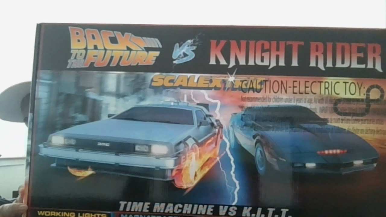 Scalextric Back to the Future vs Knight Rider 1:32 scale slot car set –  Back to the Future™