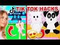 Building A House ONLY Using *TIKTOK* HACKS In Adopt Me! (Roblox)