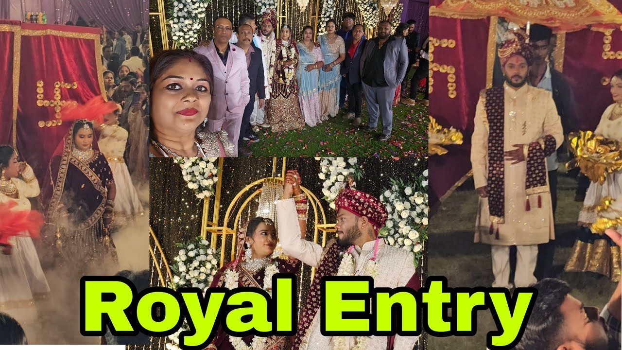 “Royal Entry of Chiku ❤️ Puja 👑 | Grand Wedding Entry | Most Beautiful Wedding Moment 💍✨”