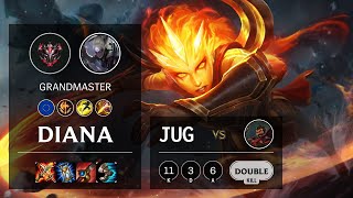 Diana Jungle vs Graves - EUNE Grandmaster Patch 10.16