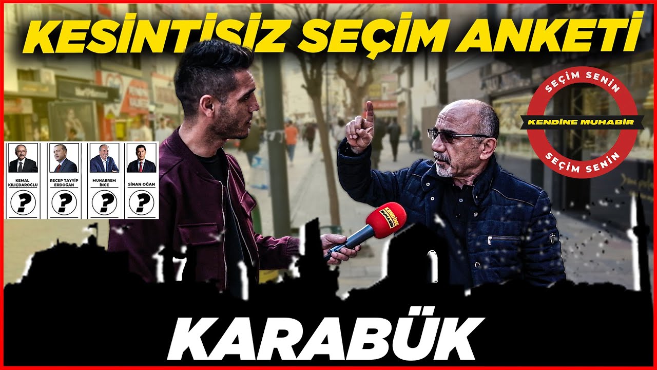 AKP'NİN KALESİNDE ŞOK! KARABÜK KESİNTİSİZ-SAYAÇLI SEÇİM ANKETİ!| Karabük Sokak Röportajları