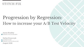 Progression by Regression: How to increase your A/B Test Velocity