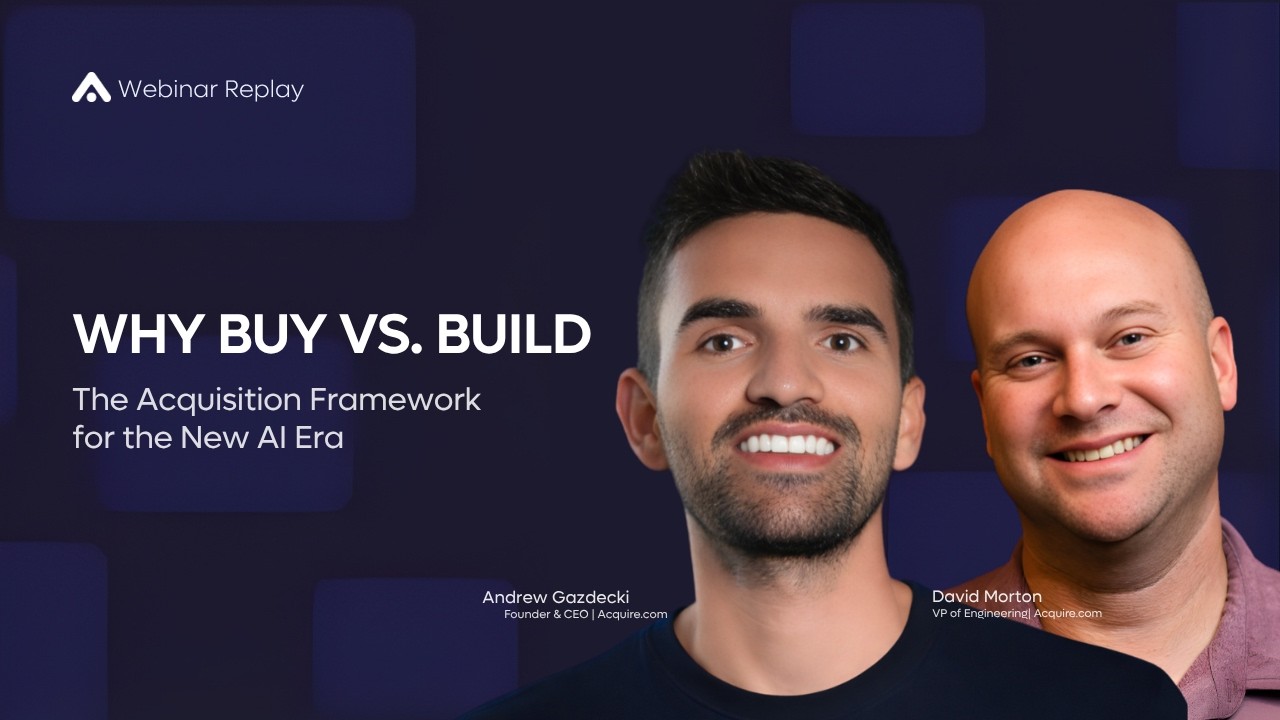 Why Buy vs. Build: The Acquisition Framework for the New AI Era