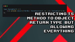 Fixing TypeScript Method to Only Return Objects - Troubleshooting TypeScript Restrictions Information