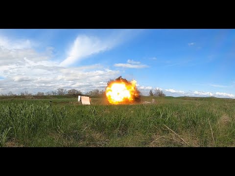 Взрыв Гранаты Ргд-5 В Воздухе. Метание Гранаты Ргд-5 С Отсечкой.