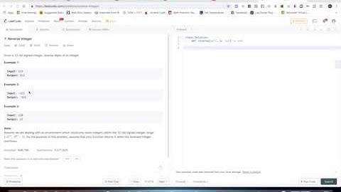 Leetcode Interview Question - Reverse Integer
