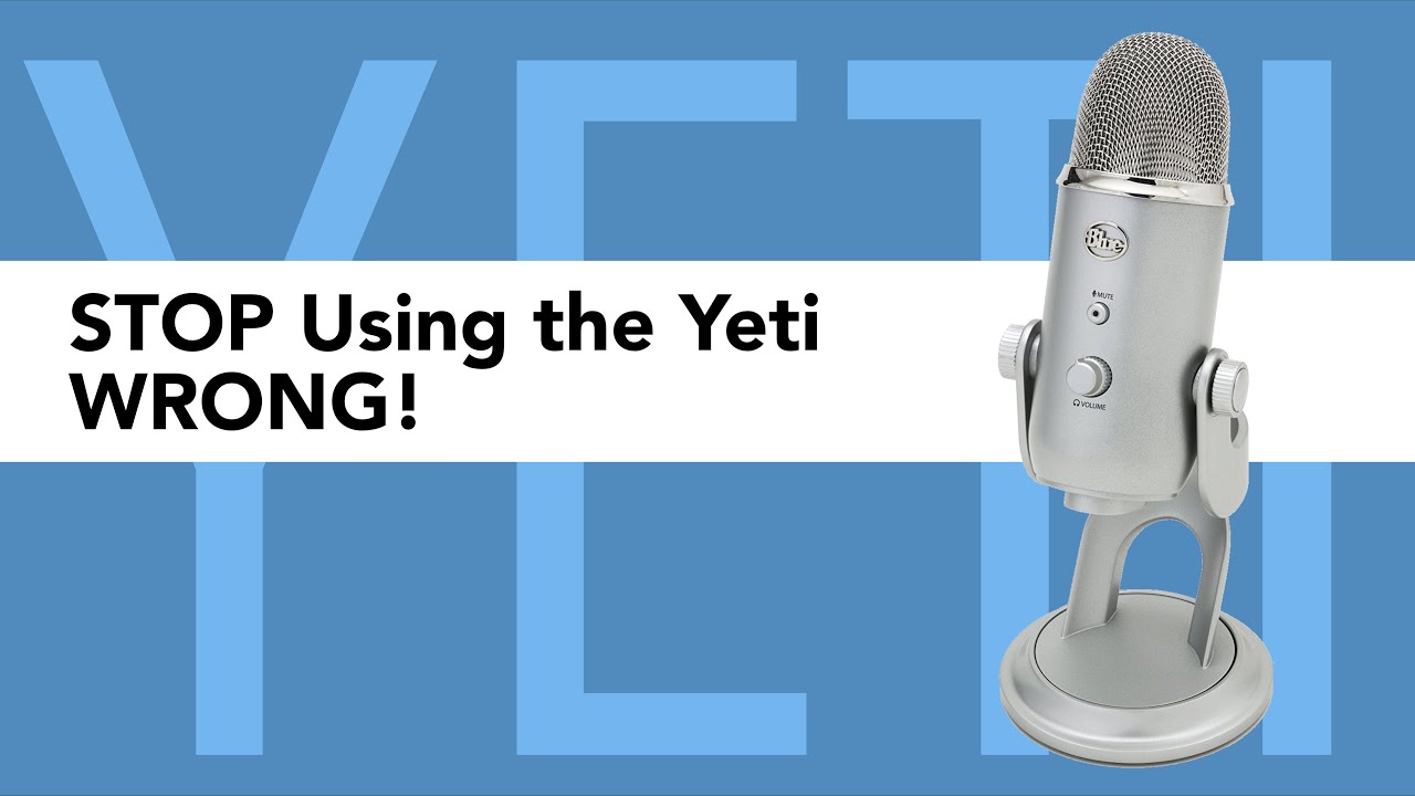 Podcasting with the Blue Yeti microphone