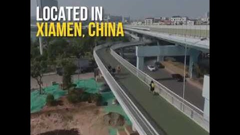 The Worlds longest cycling track in China