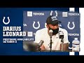 Darius Leonard Postgame Press Conference | Week 4 at Dolphins