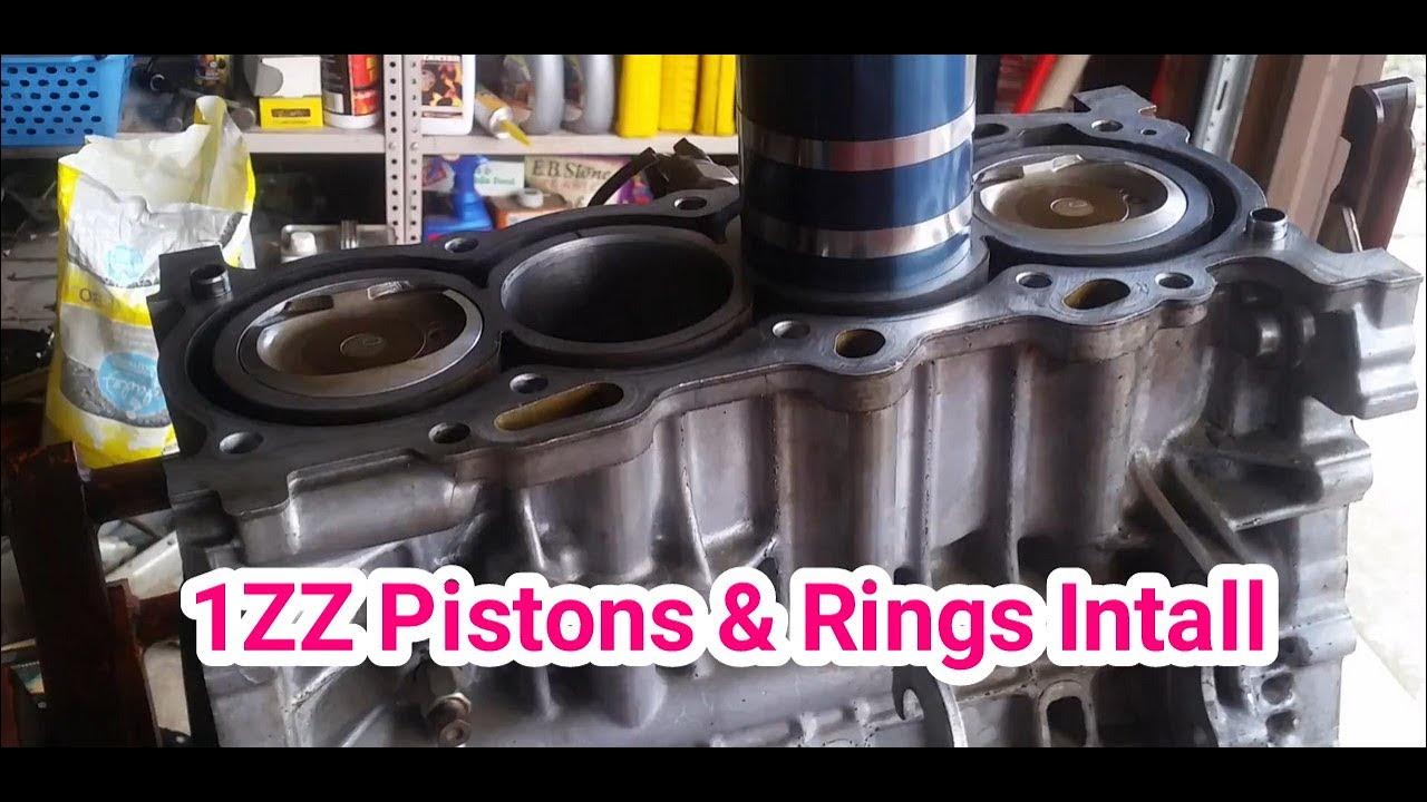 1ZZ Engine rebuild Part 4 Piston rings replacement and Cylinder