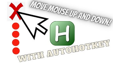 How to move the mouse up and down with autohotkey