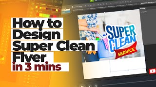 HOW TO DESIGN A LAUNDRY FLYER IN 3 MINS screenshot 5