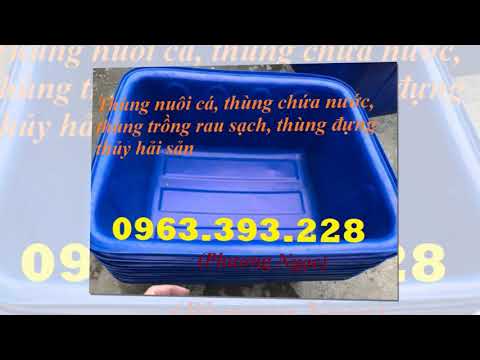 Video Thùng nhựa dung tích lớn, Thùng nhựa nuôi cá, Thùng... - youtube