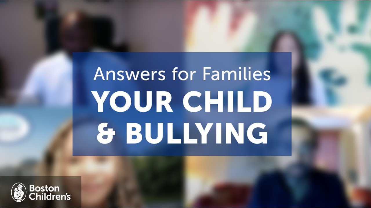 When your child is the bully: Tips for parents - Boston Children's