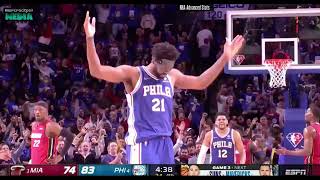 Joel Embiid vs Bam Adebayo I ALL POSSESSIONS I Sixers vs Heat Game 3