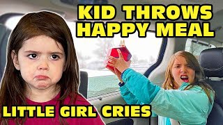 Little Girl Cries After Big Sister Throws Her Happy Meal Out Car Window Original