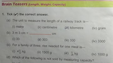 DAV Class 4 unit 7 brain teasers ।। Math class 4 chapter 7 brain teasers dav public school