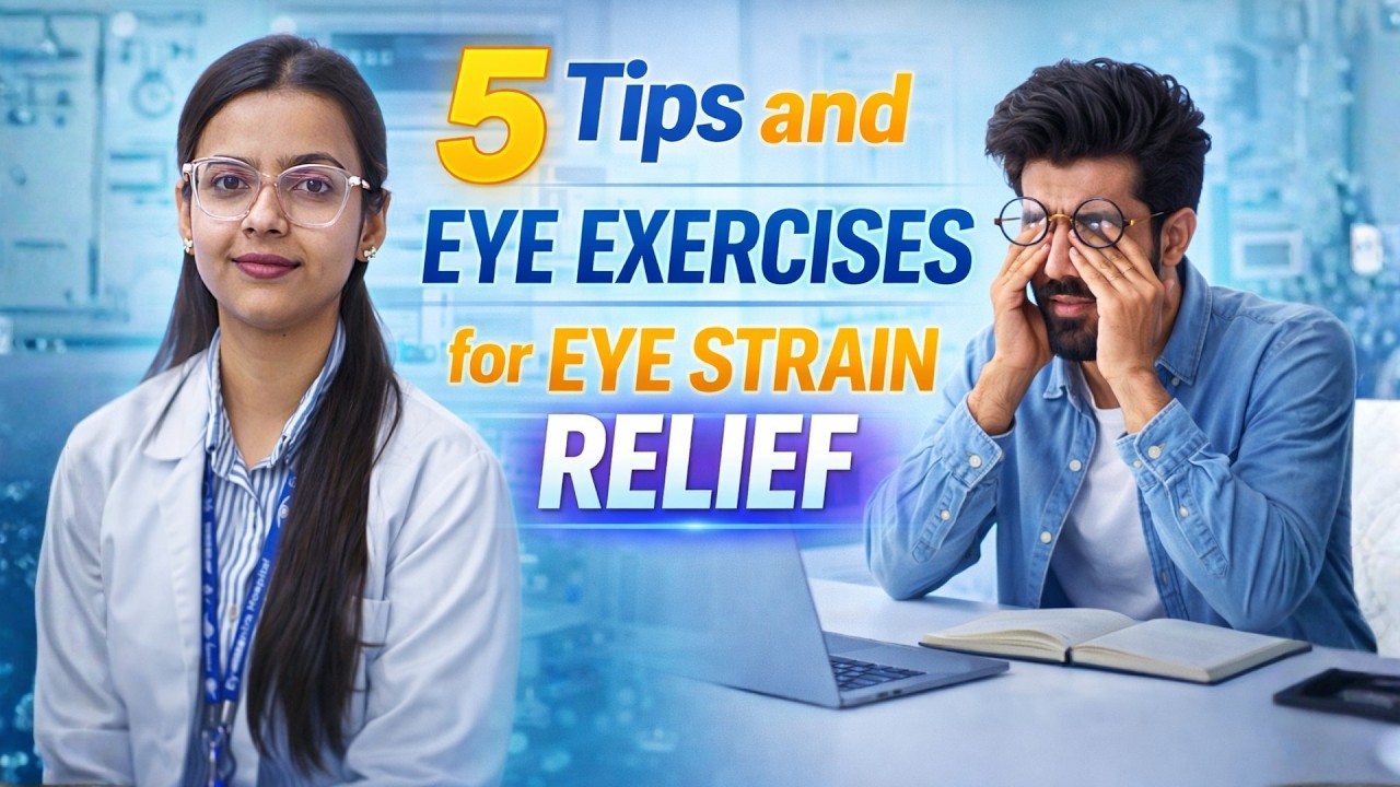 5 Easy Tips & Eye Exercises To Reduce Eye Strain - YouTube