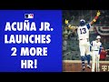 UNSTOPPABLE! Ronald Acuña Jr. adds two more homers as he continues his tear for Braves!!