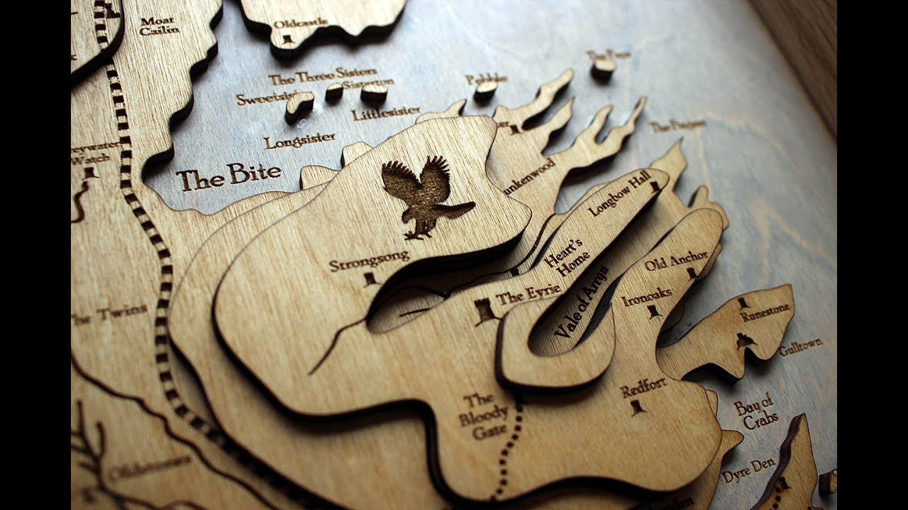 game of thrones topographic map Game Of Thrones Westeros Topographic Wood Map Youtube game of thrones topographic map