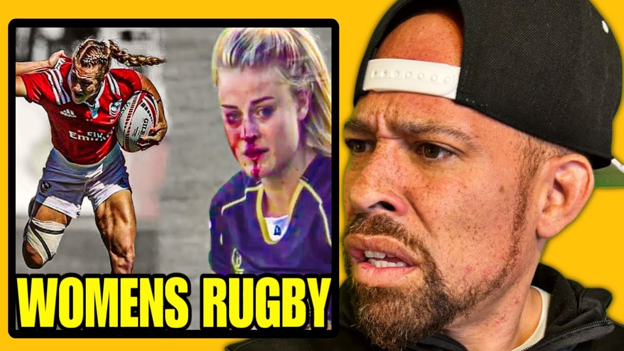 Alpha Male FIRST time REACTION to Women's Rugby! BRUH... - YouTube