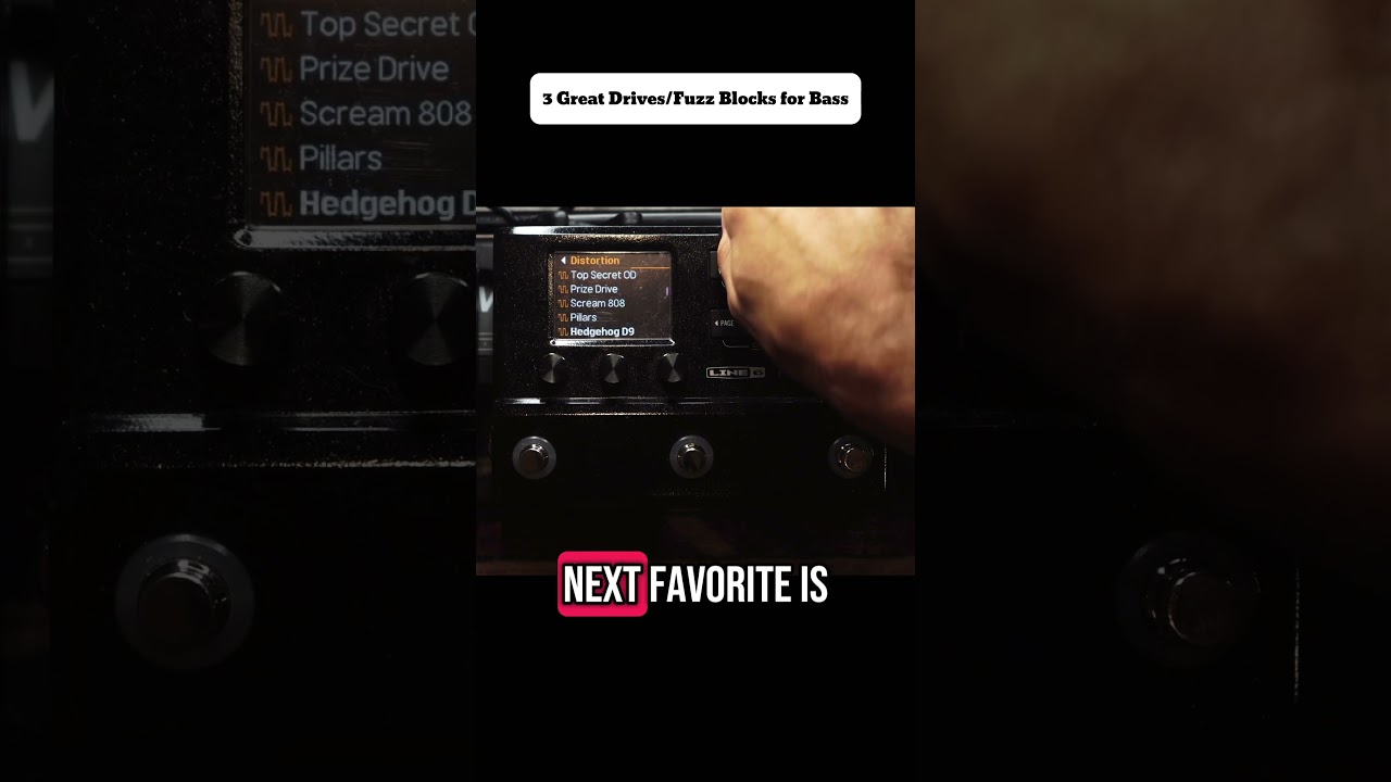 My 3 Favorite Drives on the HX Stomp for Bass 