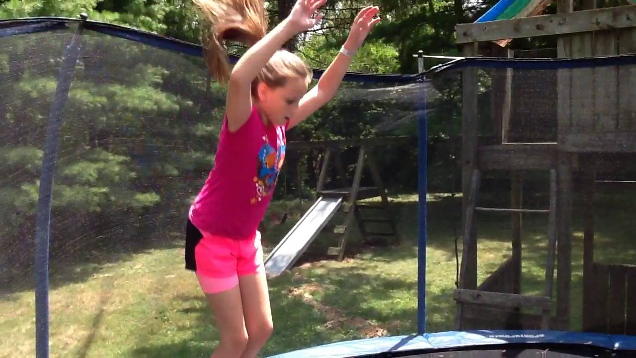 Maya on the trampoline - YouTube