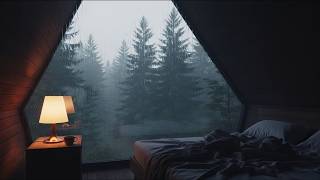 Wake Up in a Rainy Log Cabin 🏔️ Soft Piano Music & Gentle Rain for Sleep, Study screenshot 1