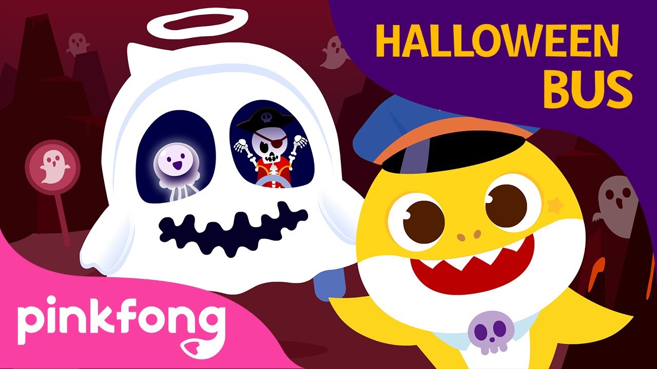 Baby Shark Halloween Bus | Halloween Songs | Baby Shark Halloween ...