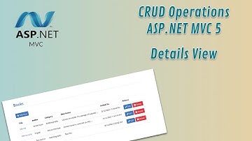 [Arabic] CRUD Operations ASP Net MVC 5 - 11 Details View