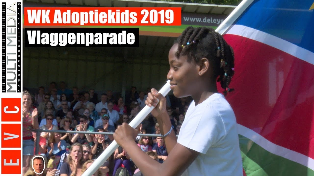 WK Adoptiekids 2019 | Vlaggenparade Voetballers | Alle landen en deelnemers