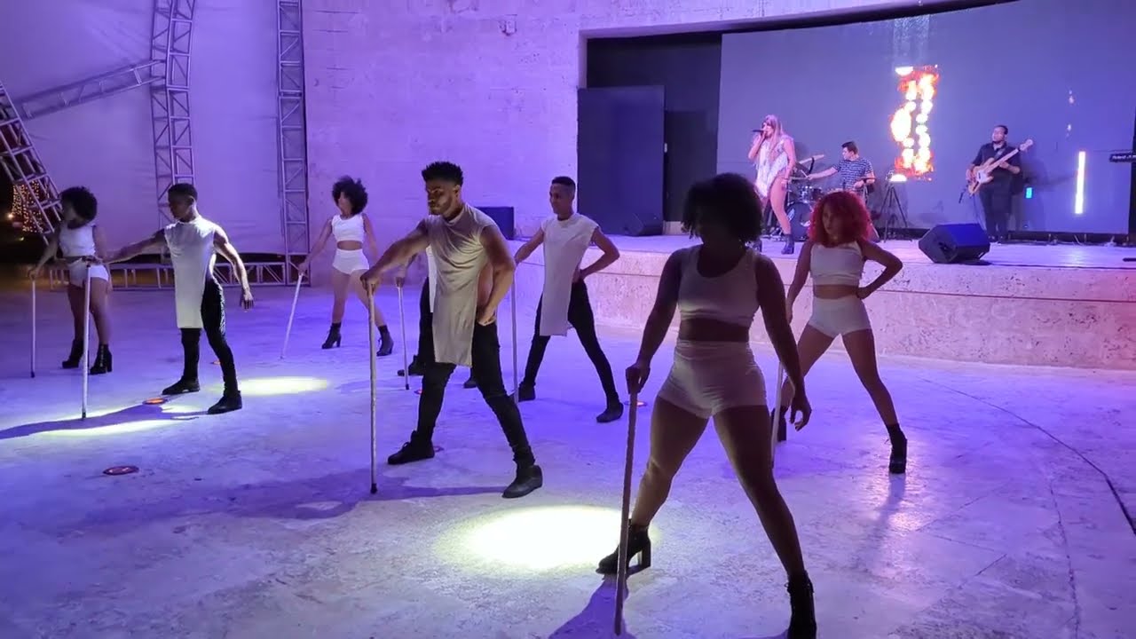 The Dancers at Breathless Resort Punta Cana Dominican Republic Thursday Night 