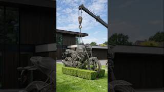 ⚡ Yamaha MT-15 Living Topiary Sculpture#mt15 #viralvideo #greenscreen #shorts