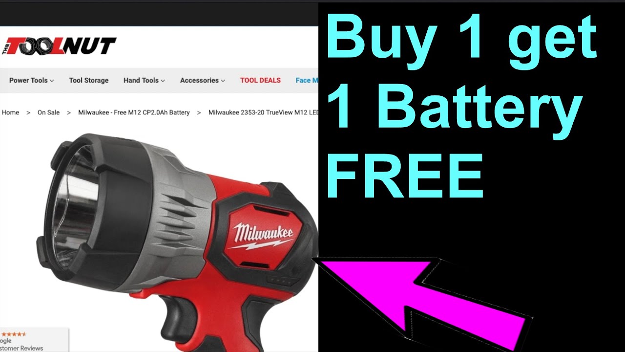 Milwaukee Free Battery Promotion Canada