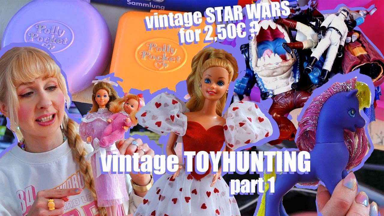 Flea market TOYHUNTING 80s Barbie, G2 My little Pony, vintage Star Wars, Polly Pocket, Street Sharks