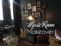 MUSIC ROOM MAKEOVER: Dramatic transformation on a budget (Plus, an easy way to hang art)