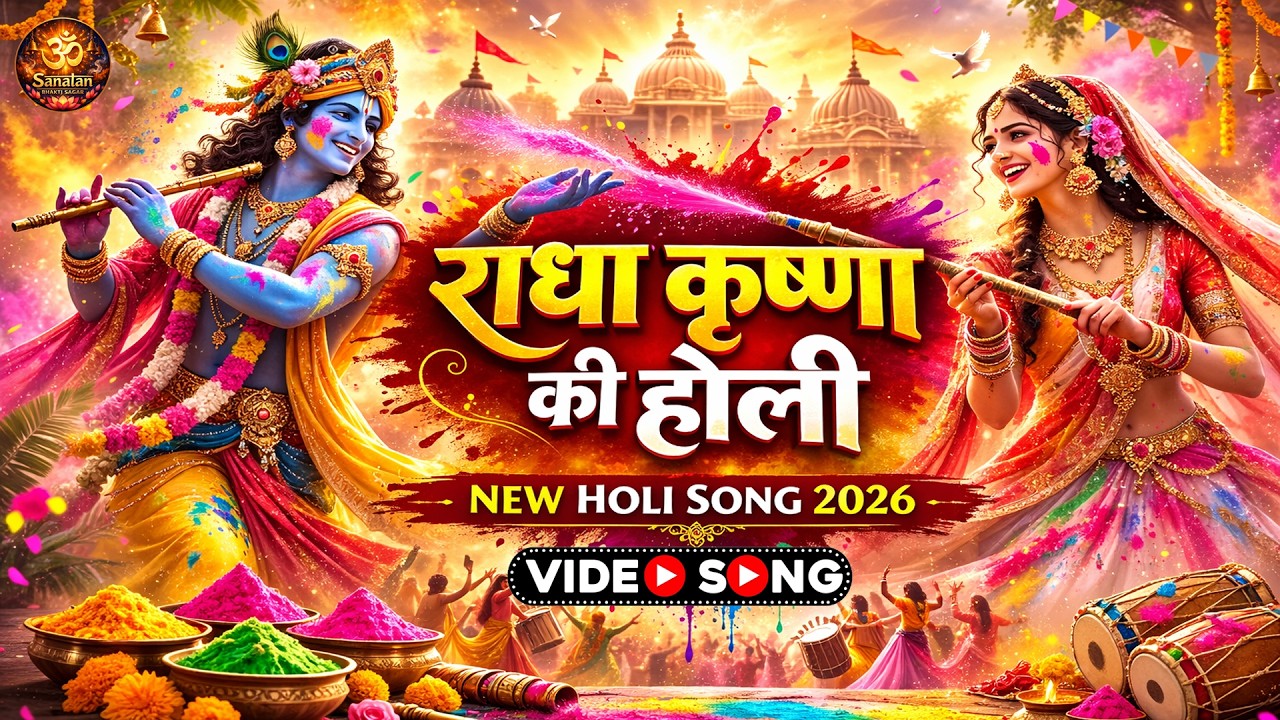 राधा कृष्णा की होली | New Holi Song 2026 | Vrindavan Holi Special | Radha Krishna Holi Bhajan