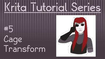 Krita Transform Tool Series: How to Use Cage Transform