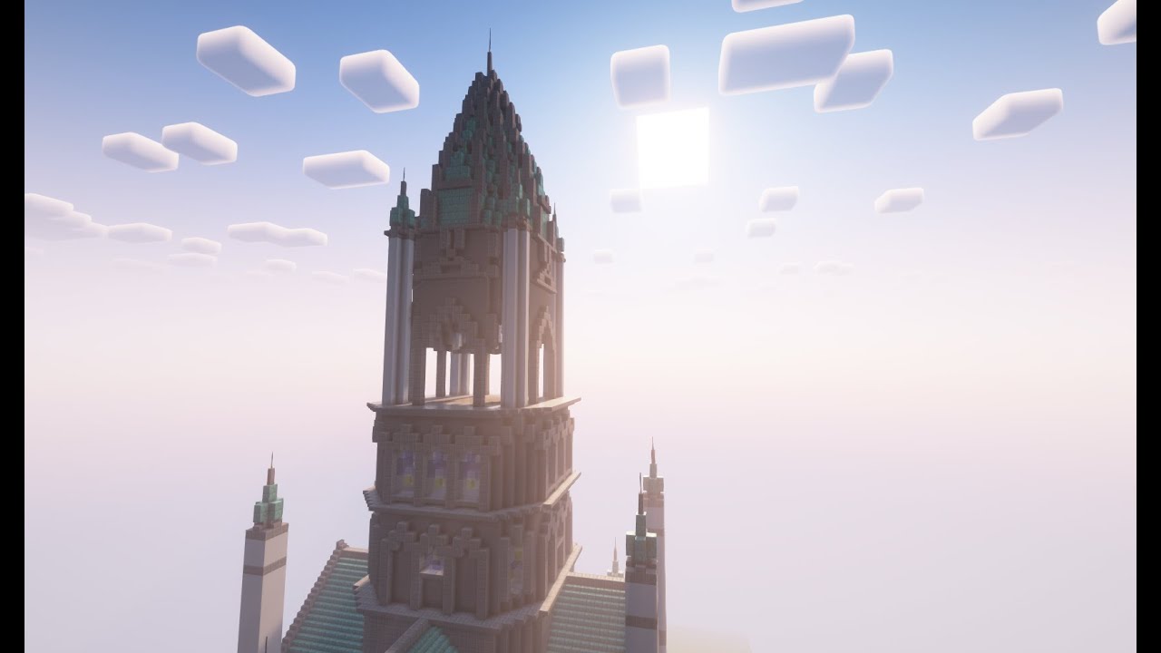 Minecraft: Build the Favonius Cathedral from Genshin Impact | Tutorial | Part 5