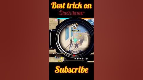 Best trick on clock tower🗼😈 || Hidden place in cs rank☠️😈#besttipsandtricksff #shorts