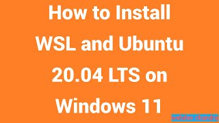 install ubuntu on windows with wsl