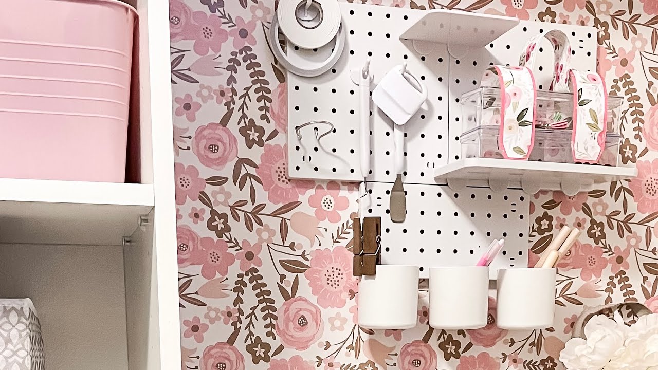 Dollar Tree peg board system - YouTube