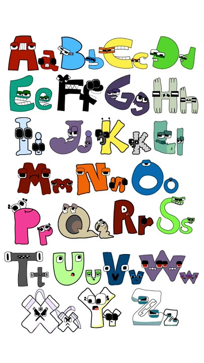 Alphabet Lore Colors -26 Capital and Lowercase Letters