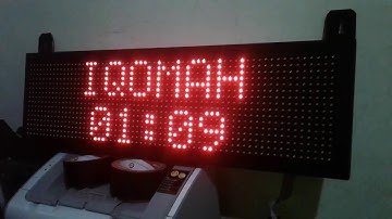Jam Iqomah-Jadwal sholat abadi dengah arduino