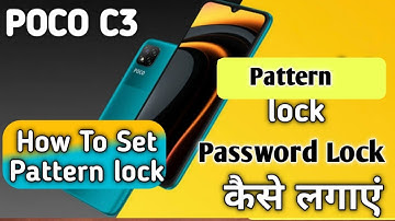 POCO C3 pattern lock | How to set Pattern lock POCO C3 | Aks Tech4u