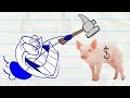 Pencilmate Wants the Money! -in- NOTORIOUS P.I.G - Pencilmation Cartoons