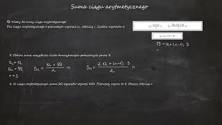 Suma ciągu arytmetycznego. Jak obliczyć sumę ciągu arytmetycznego? Suma n początkowych wyrazów ciągu