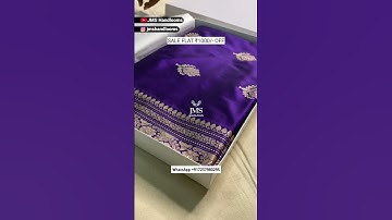 Pure Katan Silk Banarasi Handloom Kadua Minakari Saree | Banarasi Saree | @JMSHandlooms
